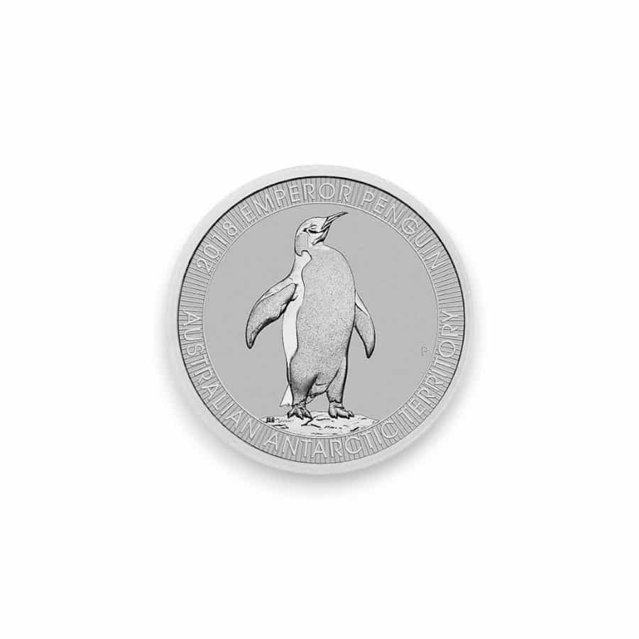 Image of 2018 1/3 oz Platinum Australian Emperor Penguin Perth Mint $30 Coin .9995 Fine