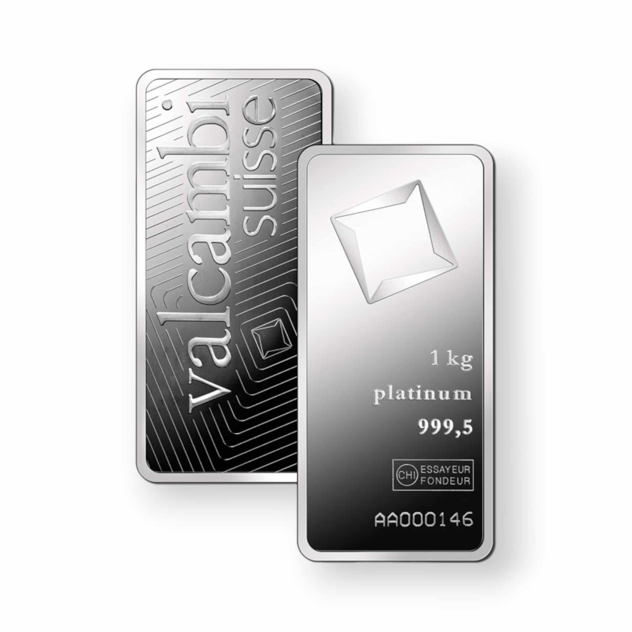 Image of 1 Kilo Platinum Bar LPPM Accredited Brands .9995 Fine