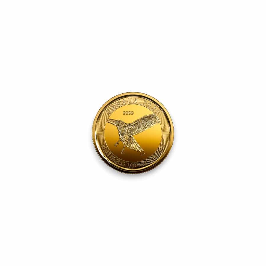 Image of 1/10 oz Canadian Red-Tailed Hawk .9999 Fine $5 Gold Coin (Random Date)