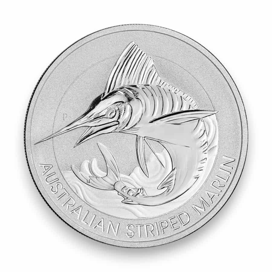 Image of 1.5 oz Australian Silver Striped Marlin .9999 Fine Perth Mint $1.5 Coin (Random Date)