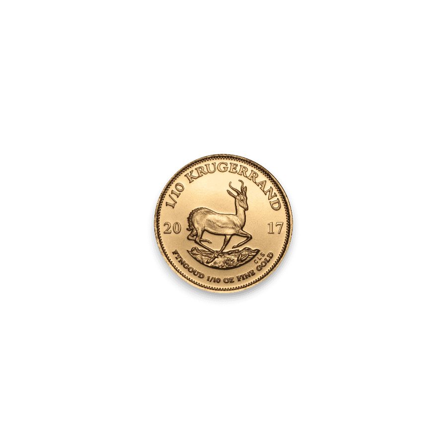 Image of 1/10 oz South African Gold Krugerrand Coin (Random Date)