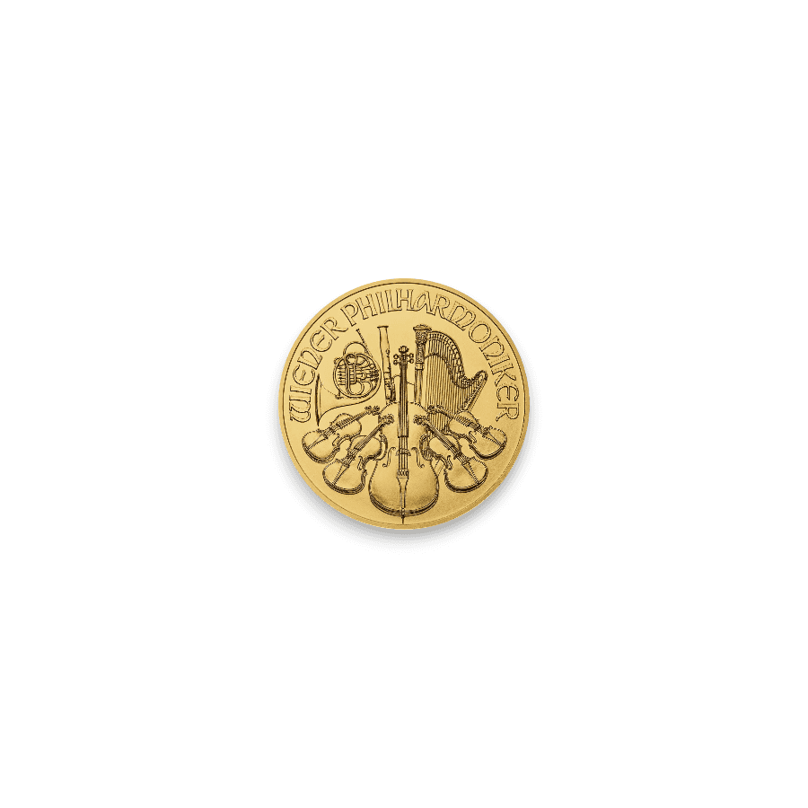 Image of 1/10 oz Austrian Philharmonic Gold €10 Coin (Random Date)