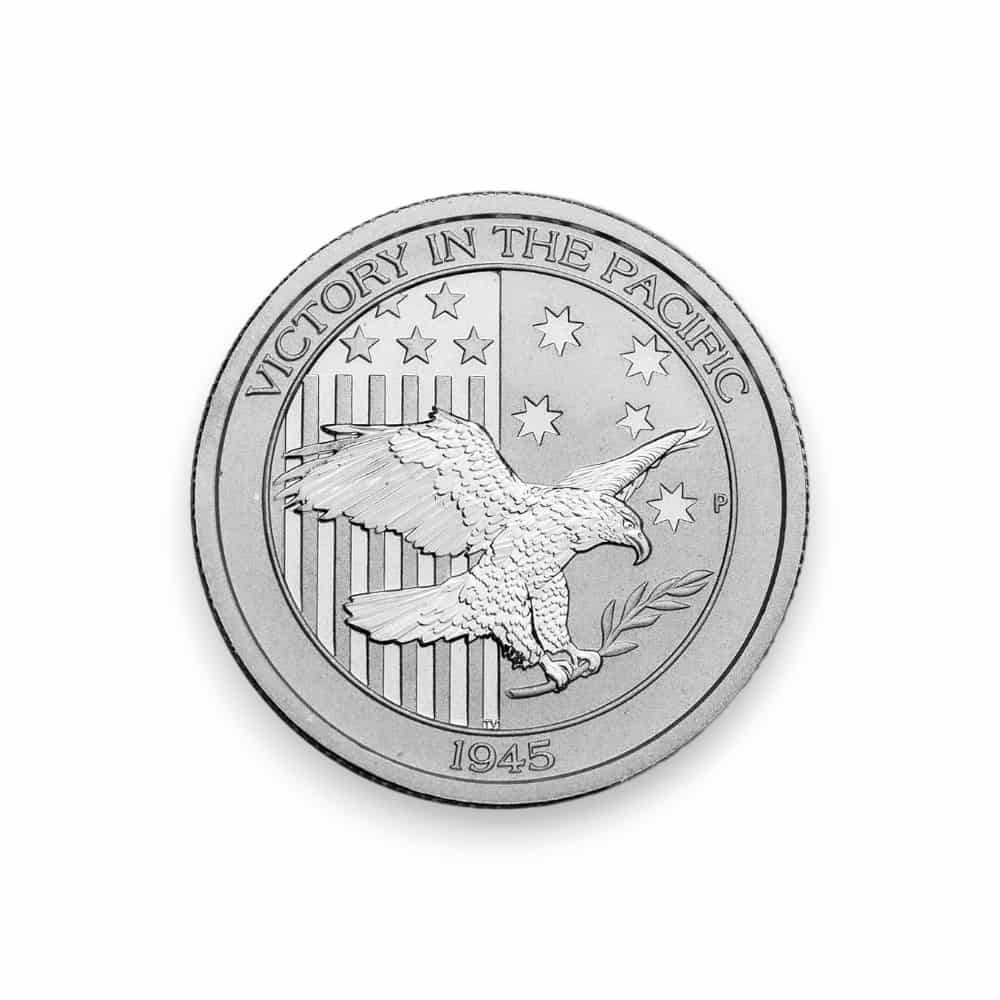 Image of 1/2 oz Australian Platinum Victory in the Pacific $50 coin .9995 Fine (Random Date)