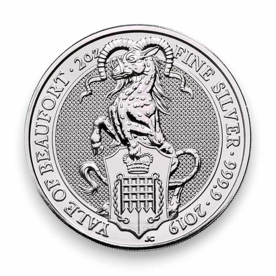 Image of 2019 2 oz Silver Great Britain Queen's Beast Yale .9999 Fine £5 Coin