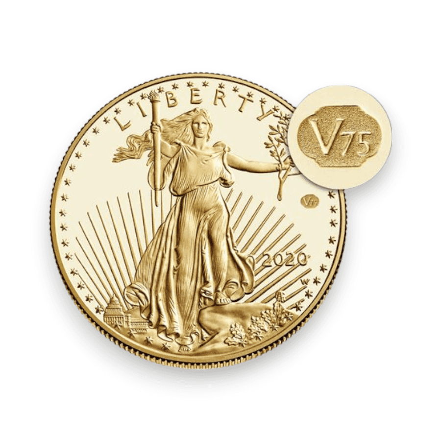 Buy 2020 W V75 End of World War II 75th Anniversary American Eagle
