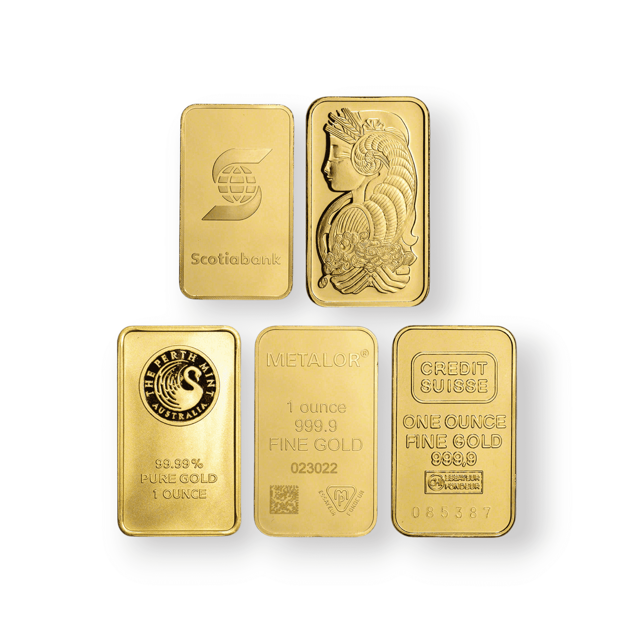 Image of 1 oz Gold Bar Accredited Brands Uncarded .9999 Fine