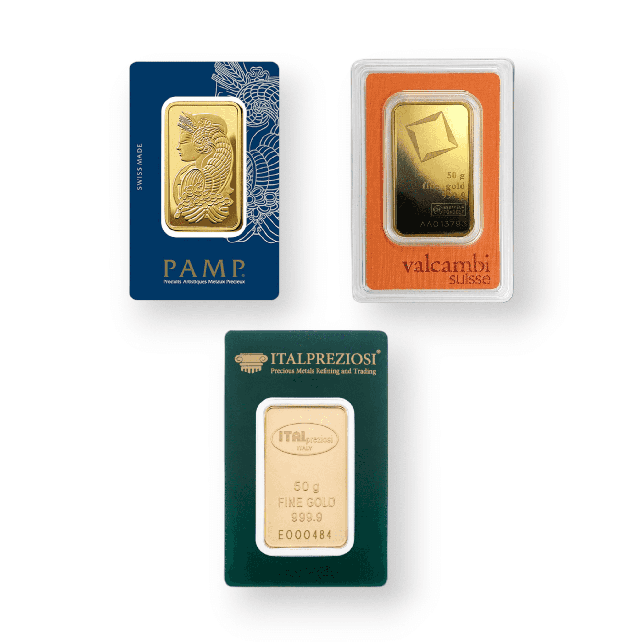 Image of 50 Gram Gold Bar .9999 Fine Accredited Brands