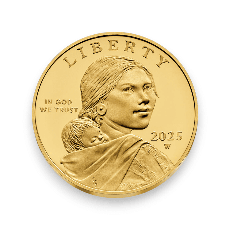 Buy 25th Anniversary Sacagawea 2025 Golden Dollar 24K One Half-Ounce ...