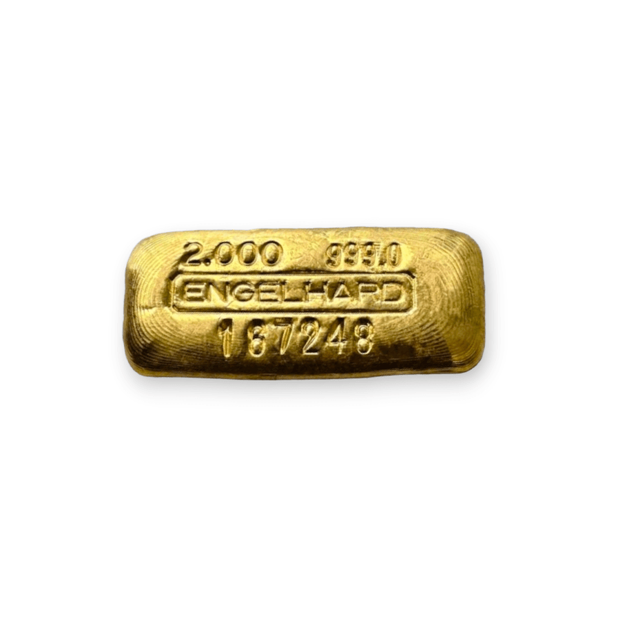 Buy 2 oz Engelhard Poured Gold Loaf Bar .999 Fine | PURE