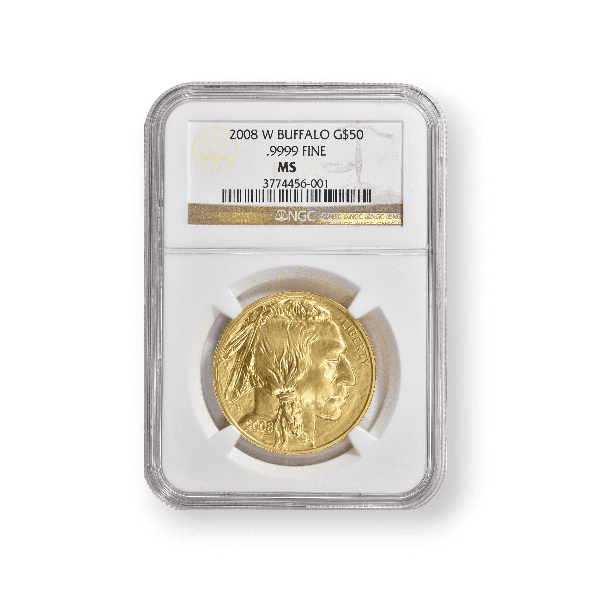 Image of 2008-W Burnished 1 oz $50 American Gold Buffalo SP NGC Certified .9999 Fine