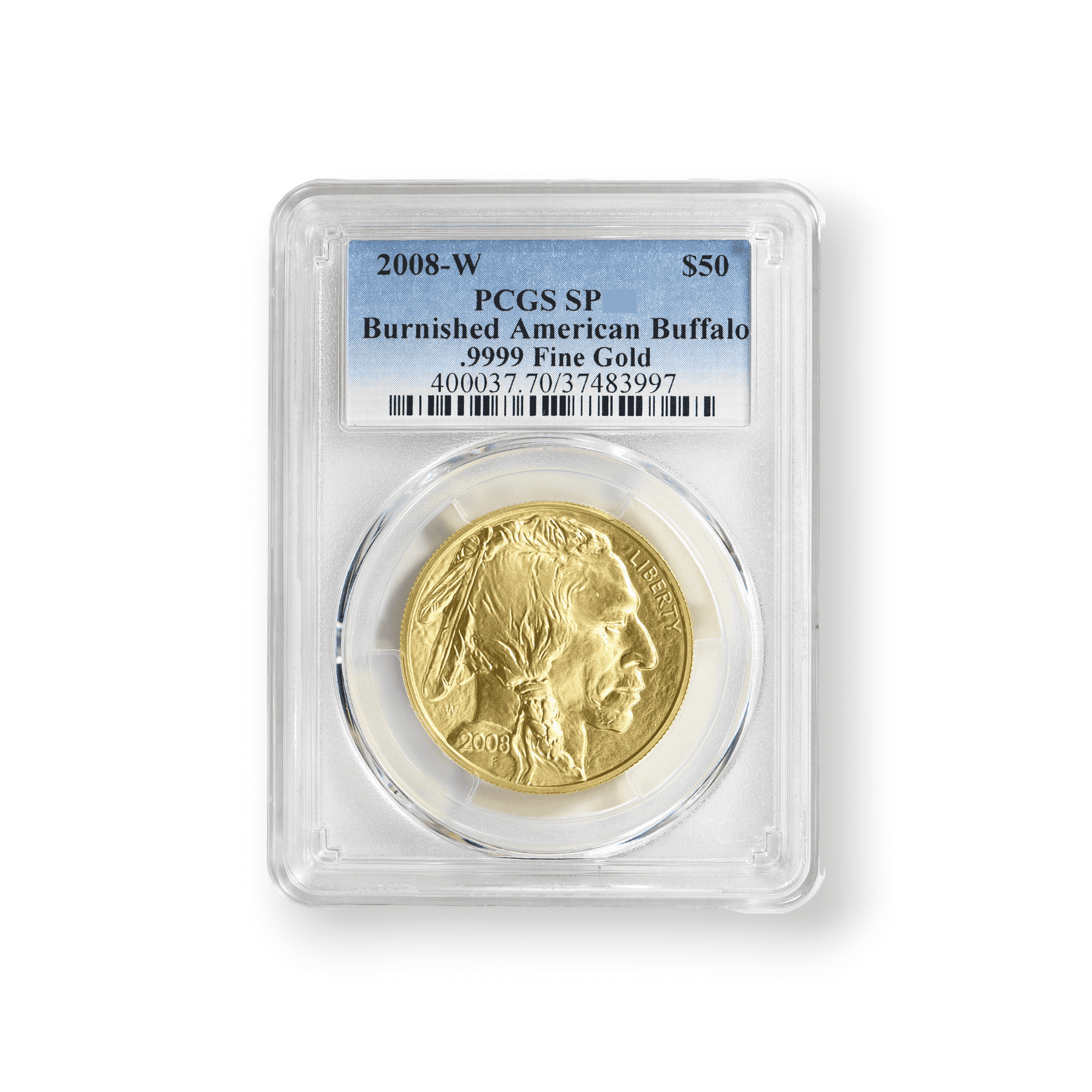 Image of 2008-W Burnished 1 oz $50 American Gold Buffalo SP PCGS Certified .9999 Fine