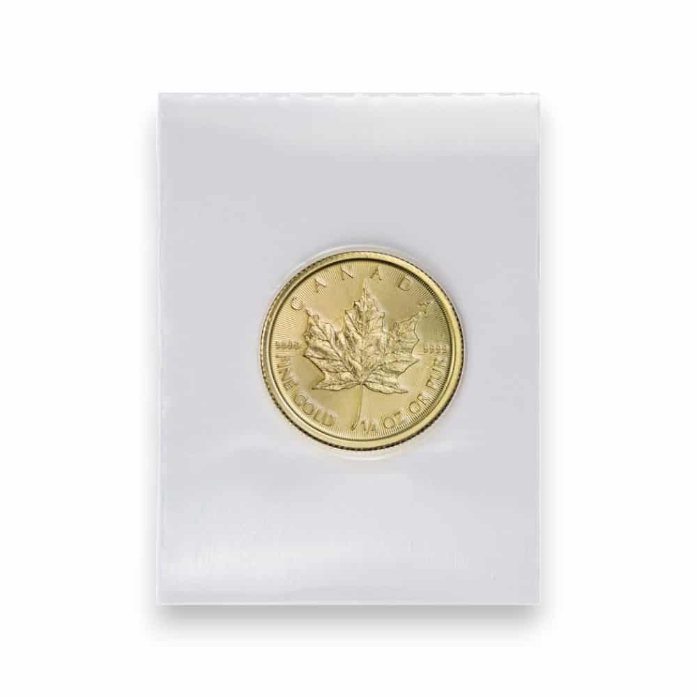 Image of 1/4th oz Canadian Gold Maple Leaf .9999 Fine $10 Coin Plastic Sealed (Random Date)