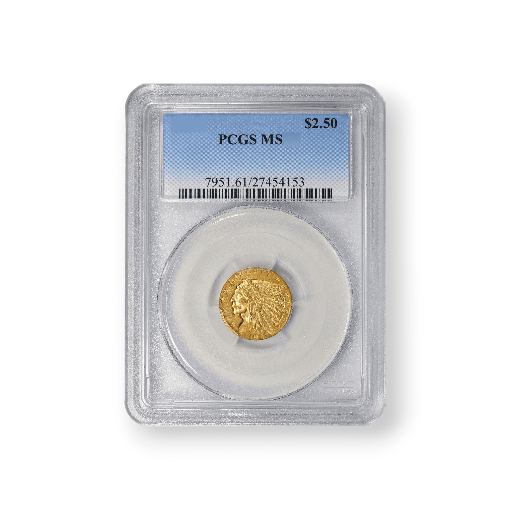 Image of $2.5 Indian Gold Quarter Eagle PCGS Generic Date