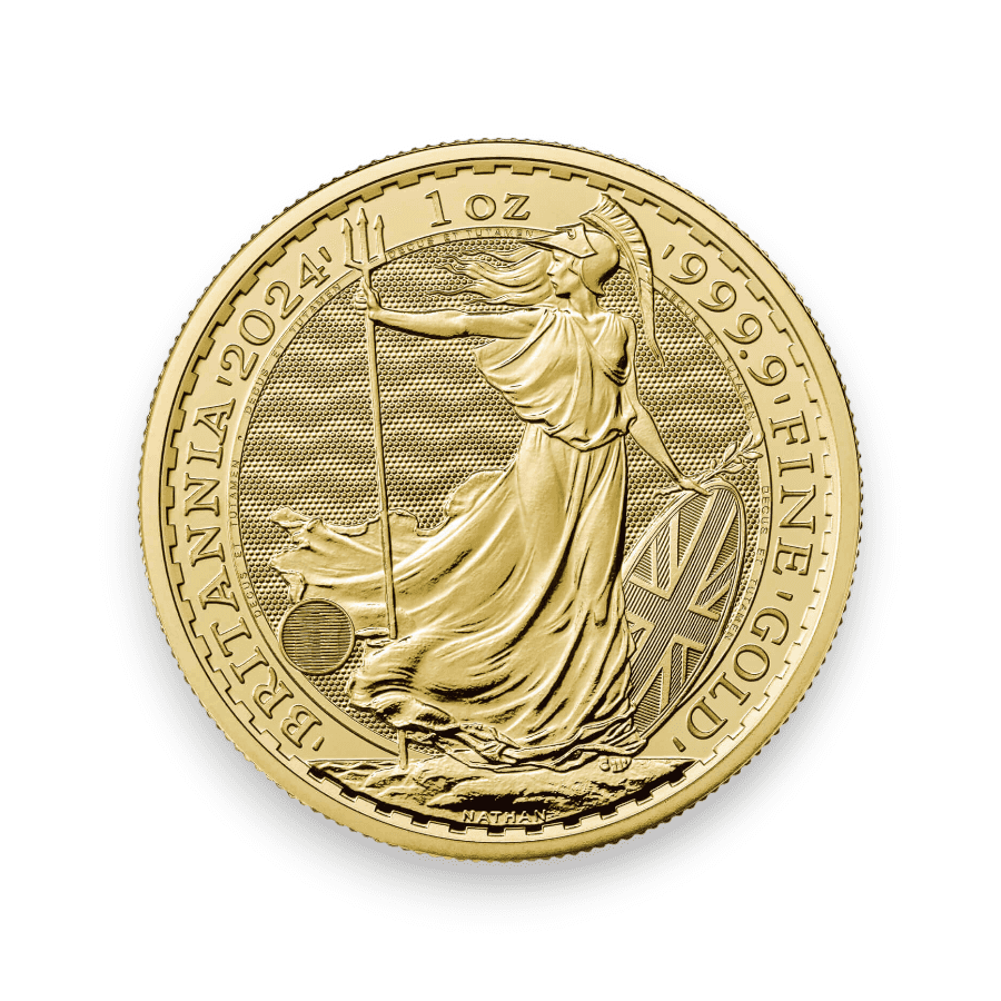 Image of 2024 UK Gold Britannia 1 oz King Charles III .9999 Fine £100 Coin