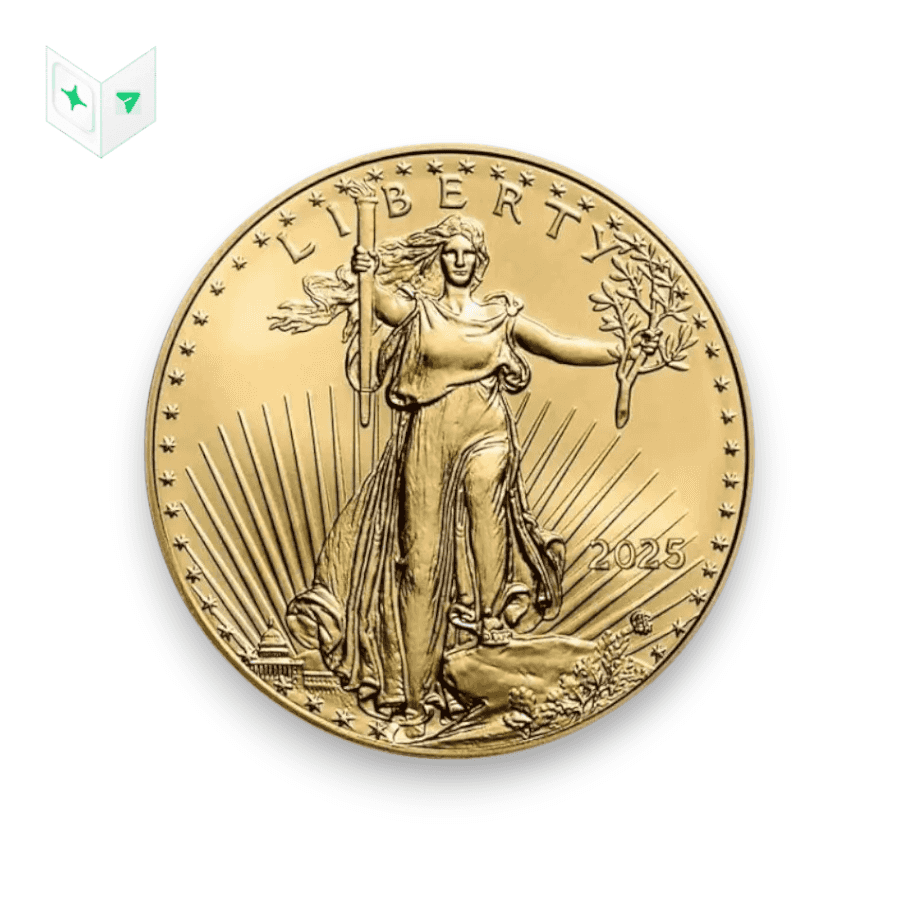 Image of 2025 American Gold Eagle 1 oz $50 Coin (Pure Priority)