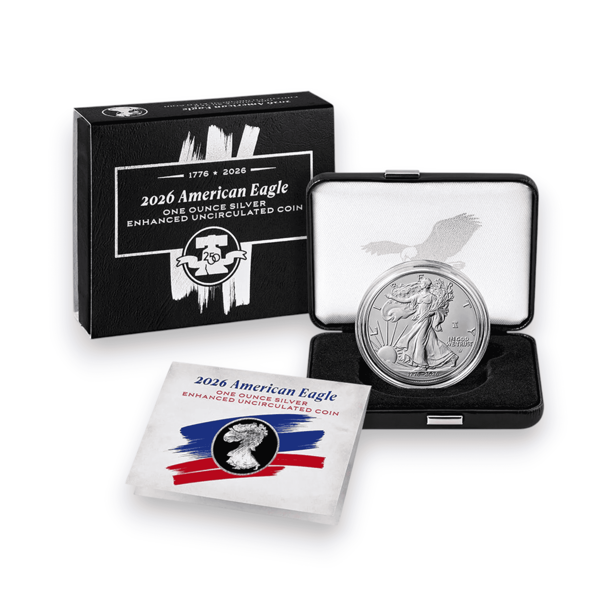 Image of American Eagle 2026 One Ounce Silver Enhanced Uncirculated Coin (26EG)