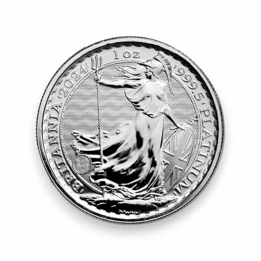 Image of 2024 1 oz UK Platinum Britannia .9995 Fine £100 Coin