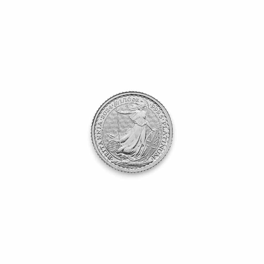 Image of 2024 1/10 oz UK Platinum Britannia .9995 Fine £10 Coin