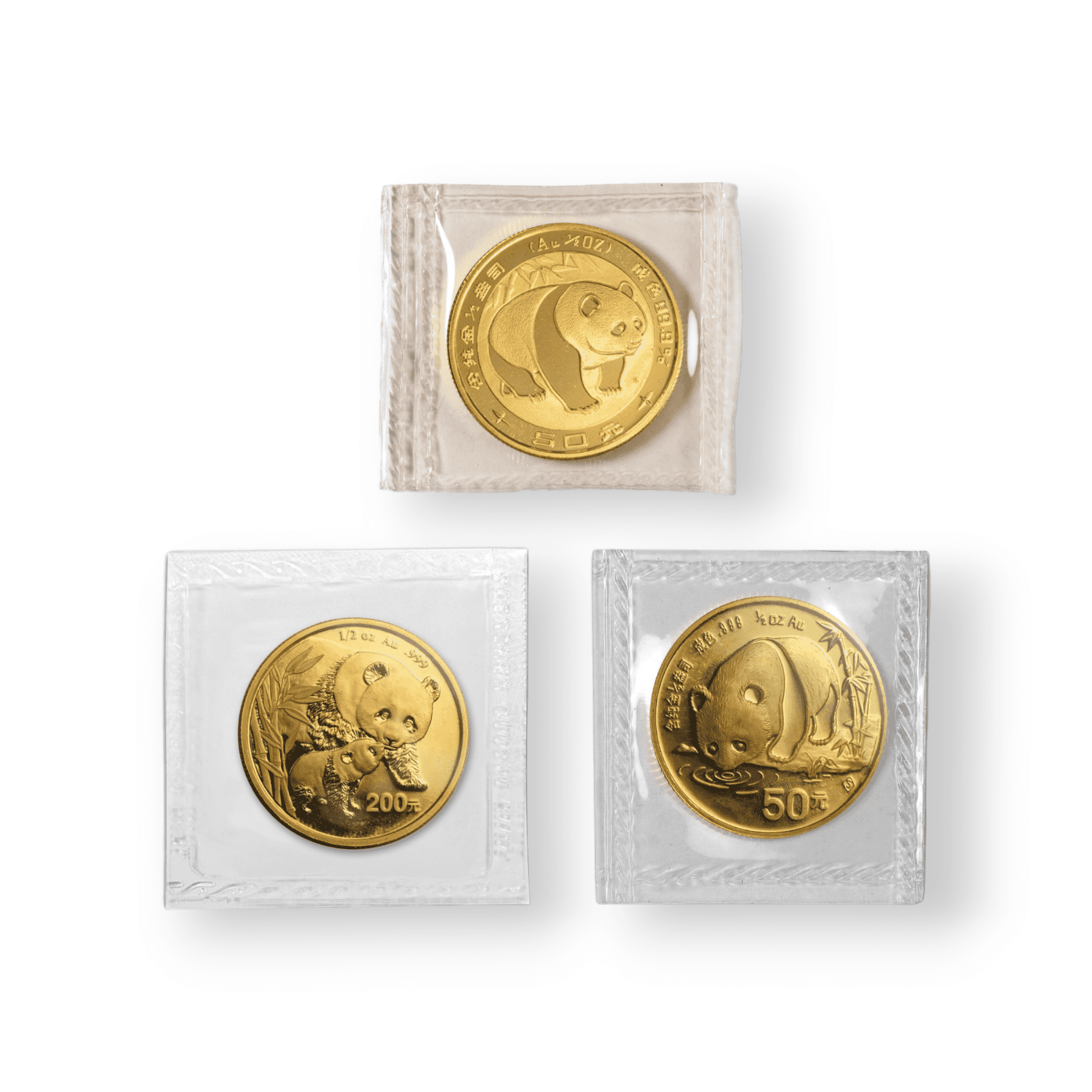 Image of 1/2 oz Gold Chinese Panda .999 Fine Sealed in OGP (1982-2015)