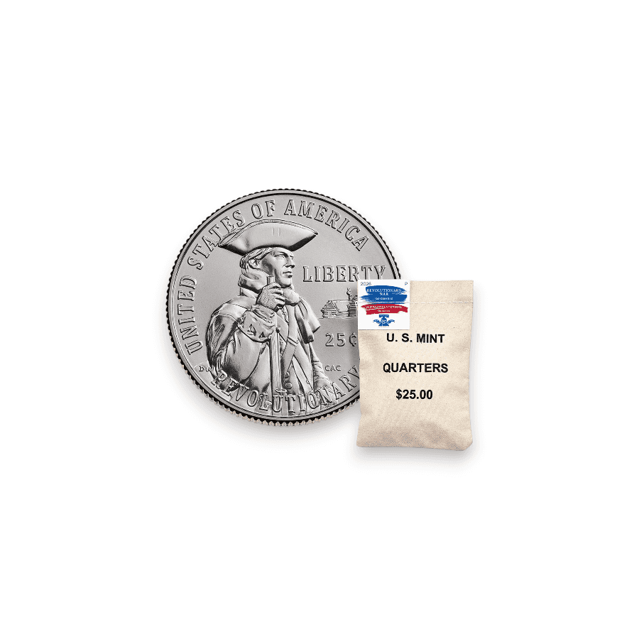 Image of Semiquincentennial Quarters 2026 100 Coin Bag (P) (26SQBC)