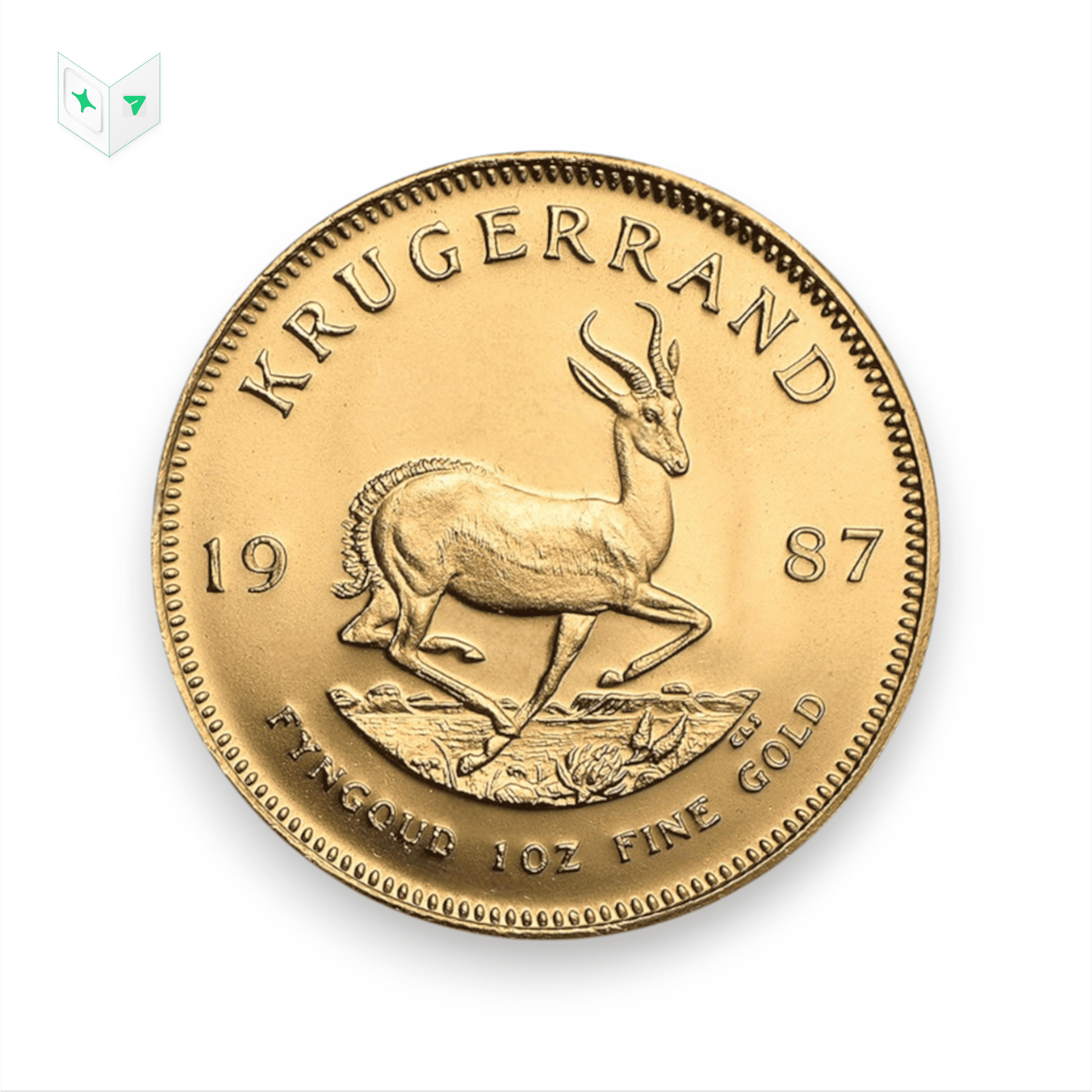 Image of South African Gold Krugerrand 1 oz Coin (Random Date, Pure Priority)
