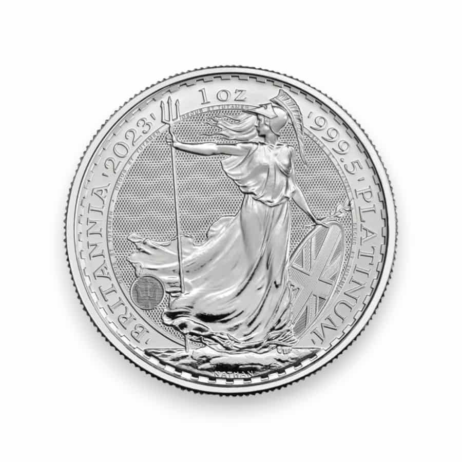Image of 1 oz UK Platinum Britannia .9995 Fine £100 Coin (Random Date)