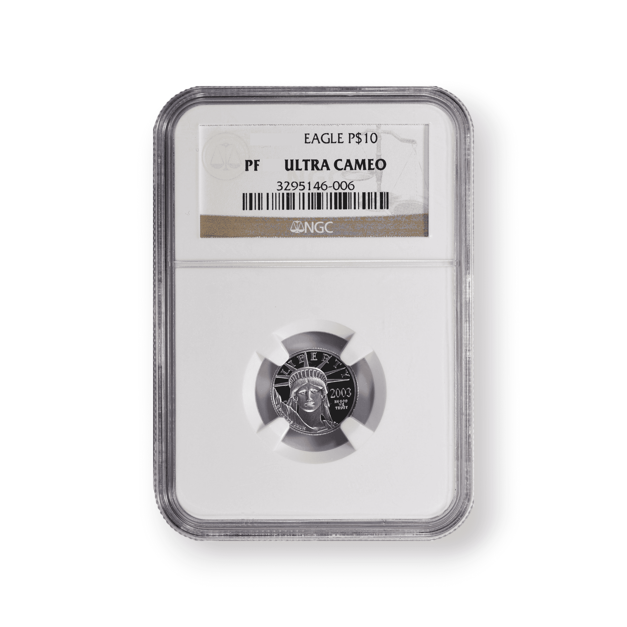 Image of 1/10 oz Proof American Platinum Eagle $10 Coin NGC Certified (Random Date)