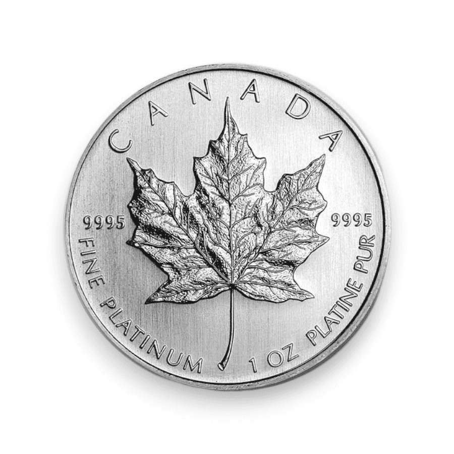 Image of 1 oz Canadian Platinum Maple Leaf .9995 Fine $50 Coin (Random Date)