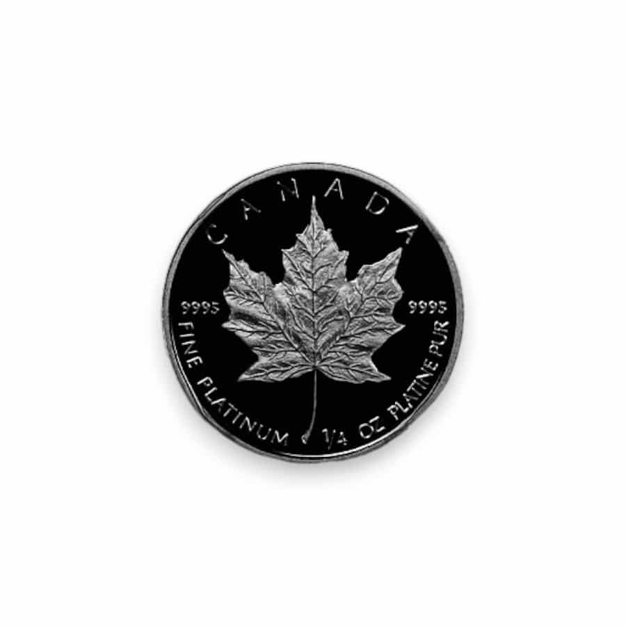 Image of 1/4 oz Canadian Platinum Maple Leaf Sealed in Plastic .9995 Fine $10 Coin (Random Date)
