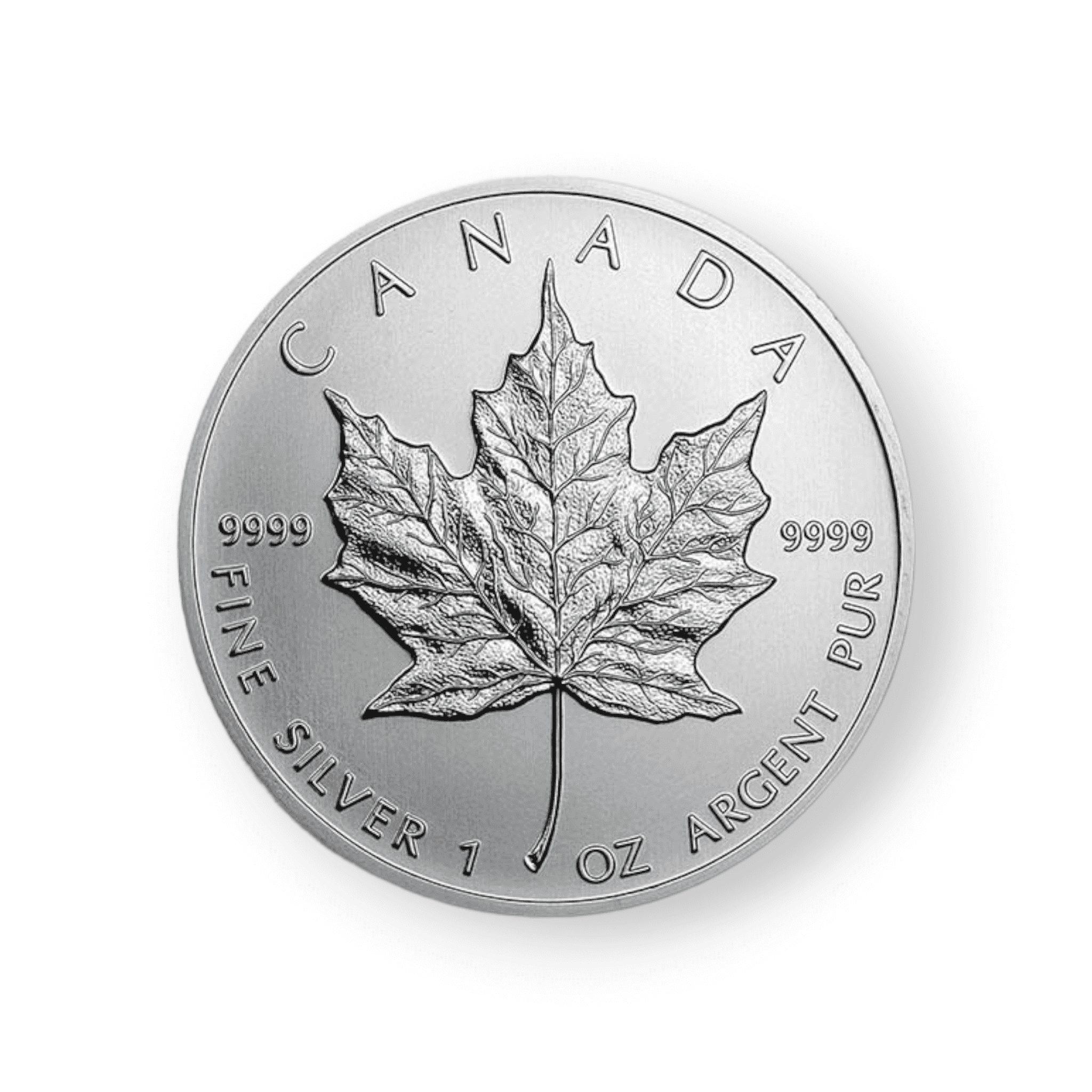 Image of Canadian Silver Maple Leaf 1 oz .9999 Fine $1 Coin (Random Date)