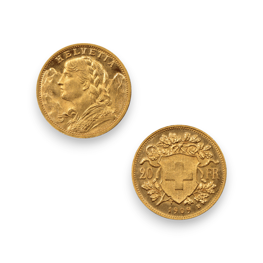 Image of Switzerland 20 Francs Helvetia (1897-1949)