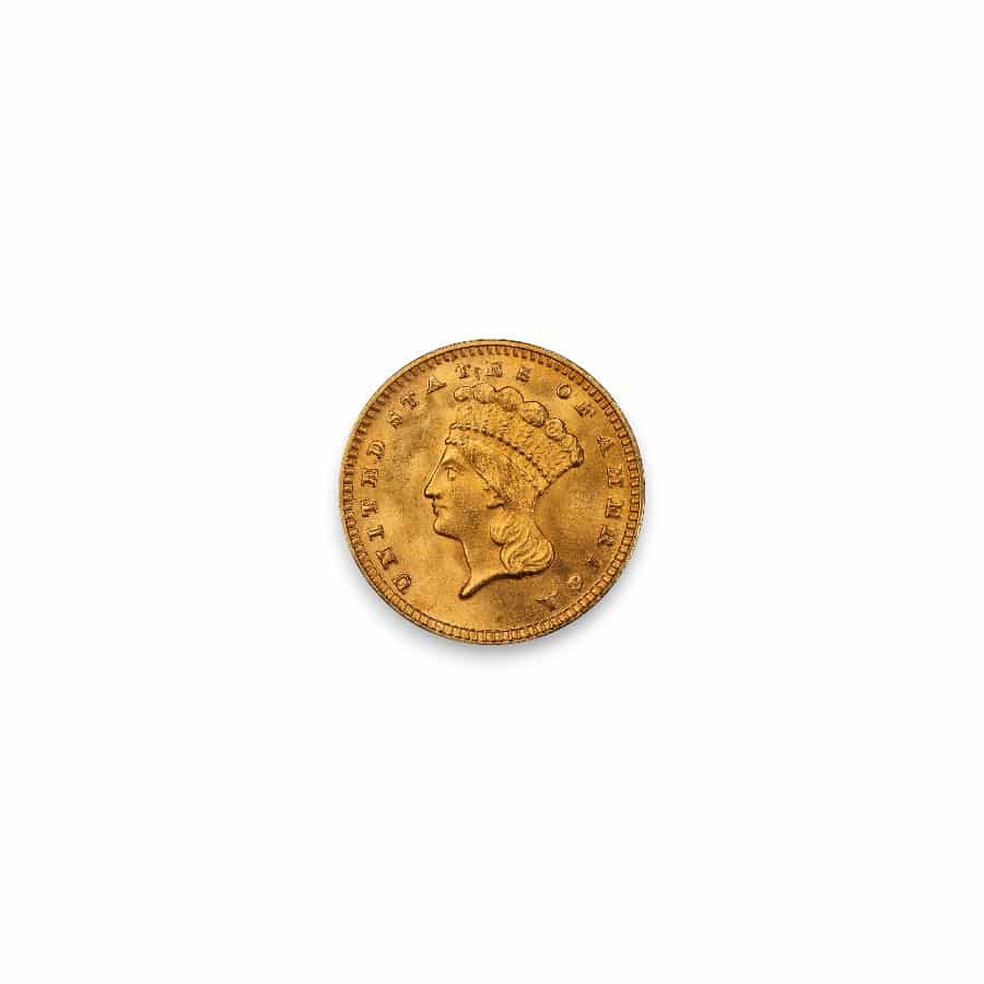 Image of $1 Gold Dollar Type 3 Indian Princess
