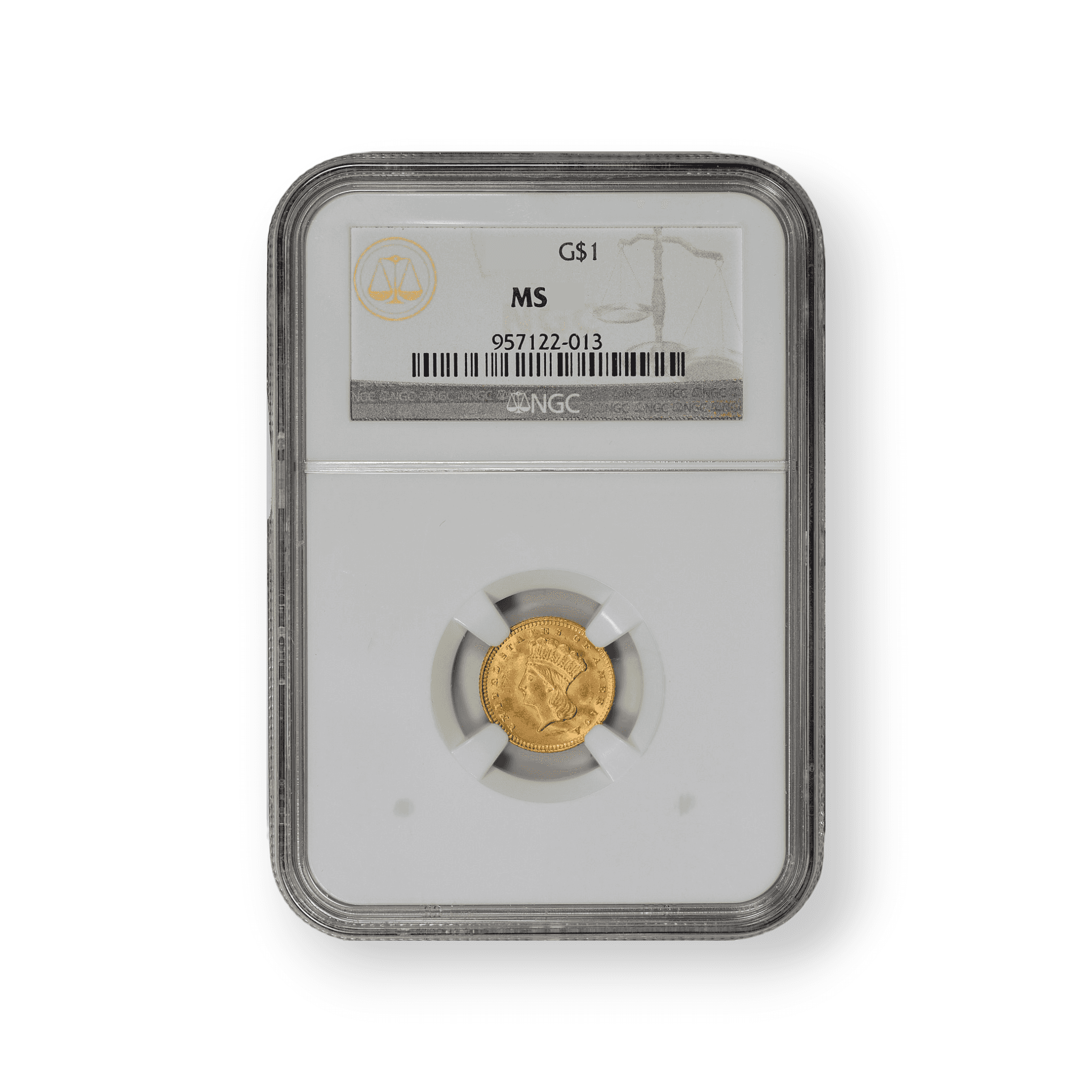 Image of $1 Gold Dollar Type 3 Indian Princess NGC Generic Date