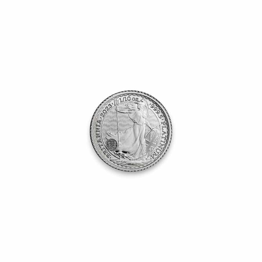 Image of 1/10 oz UK Platinum Britannia .9995 Fine £10 Coin (Random Date)