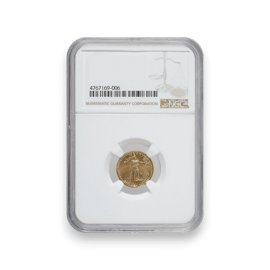 Image of 1/10 oz American Gold Eagle $5 Coin NGC Certified (Random Date)