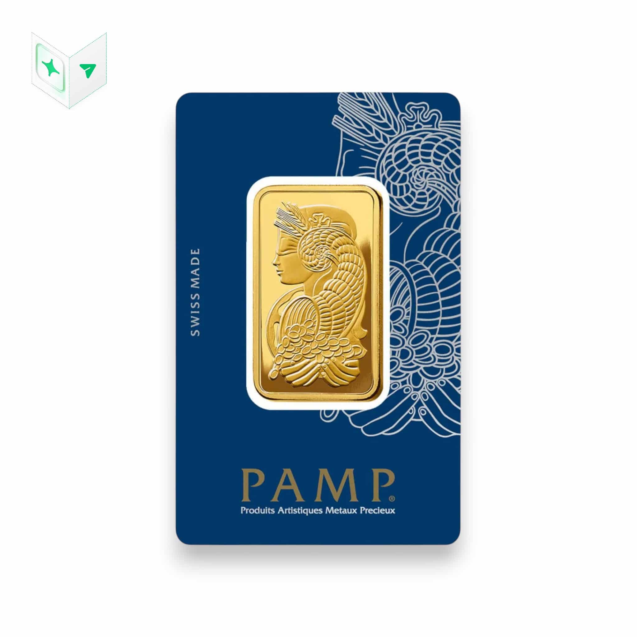 Image of 1 oz Pamp Lady Fortuna VERISCAN Gold Bar Carbon Neutral Footprint .9999 Fine in Assay (Pure Priority)