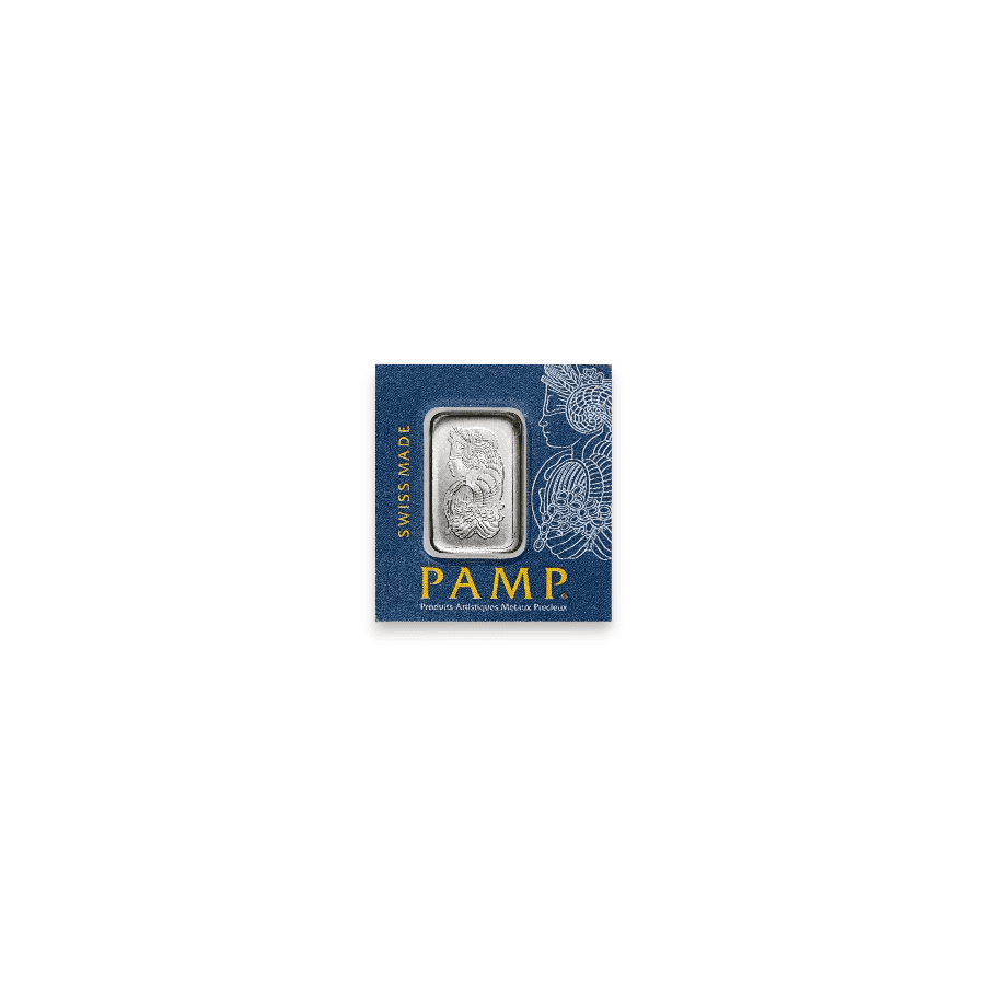 Image of 1 gram Multigram PAMP Suisse Lady Fortuna .9995 Platinum Bar In Assay