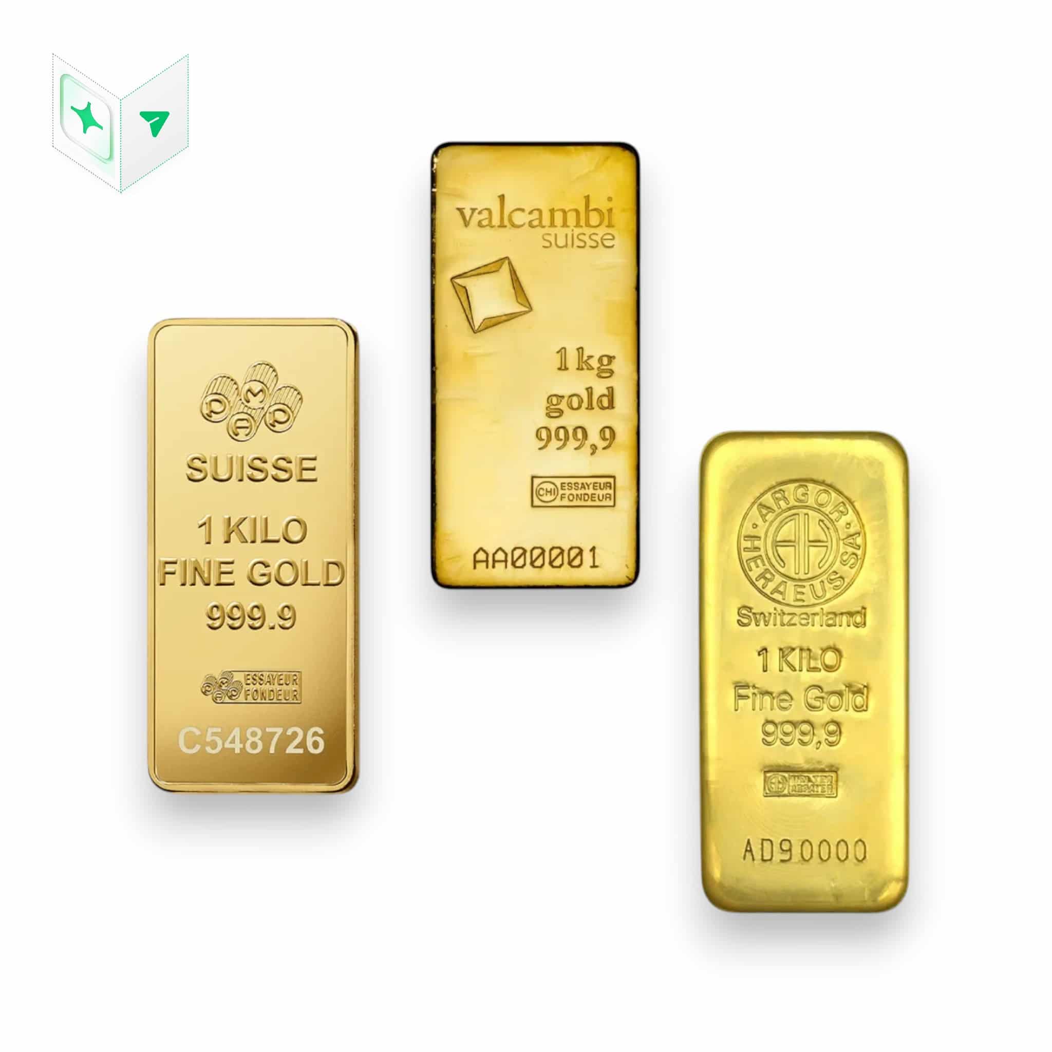 Image of Kilo Gold Bar Accredited Brand .9999 Fine (Pure Priority_