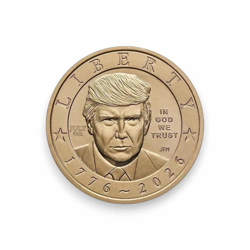 Image of Semiquincentennial President Donald J. Trump 2026 $1 Coin (July 4th Privy)