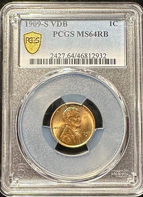 1909-S VDB Lincoln Wheat cent, obverse