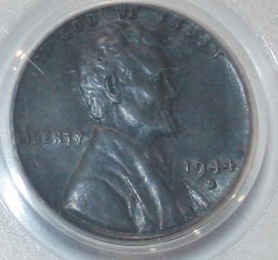 1944-D Lincoln cent struck on a steel planchet