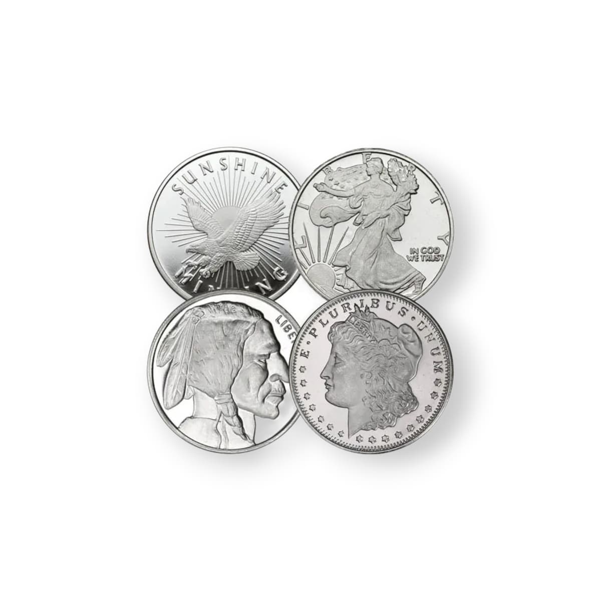 Silver Rouid Buy 1/2 oz Silver Round IRA Eligible .999 Fine (Random Design) | PURE