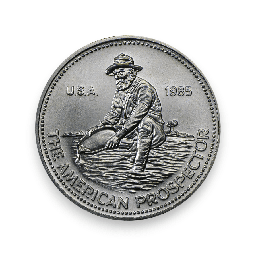 Prospactor Buy 1 oz Silver Engelhard Prospector Round .999 Fine (Random Date) | PURE