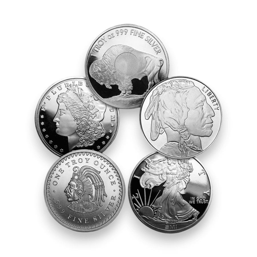 Random Silver Design Buy 1 oz Silver Round Accredited Brand .999 Fine (Random Design) | PURE