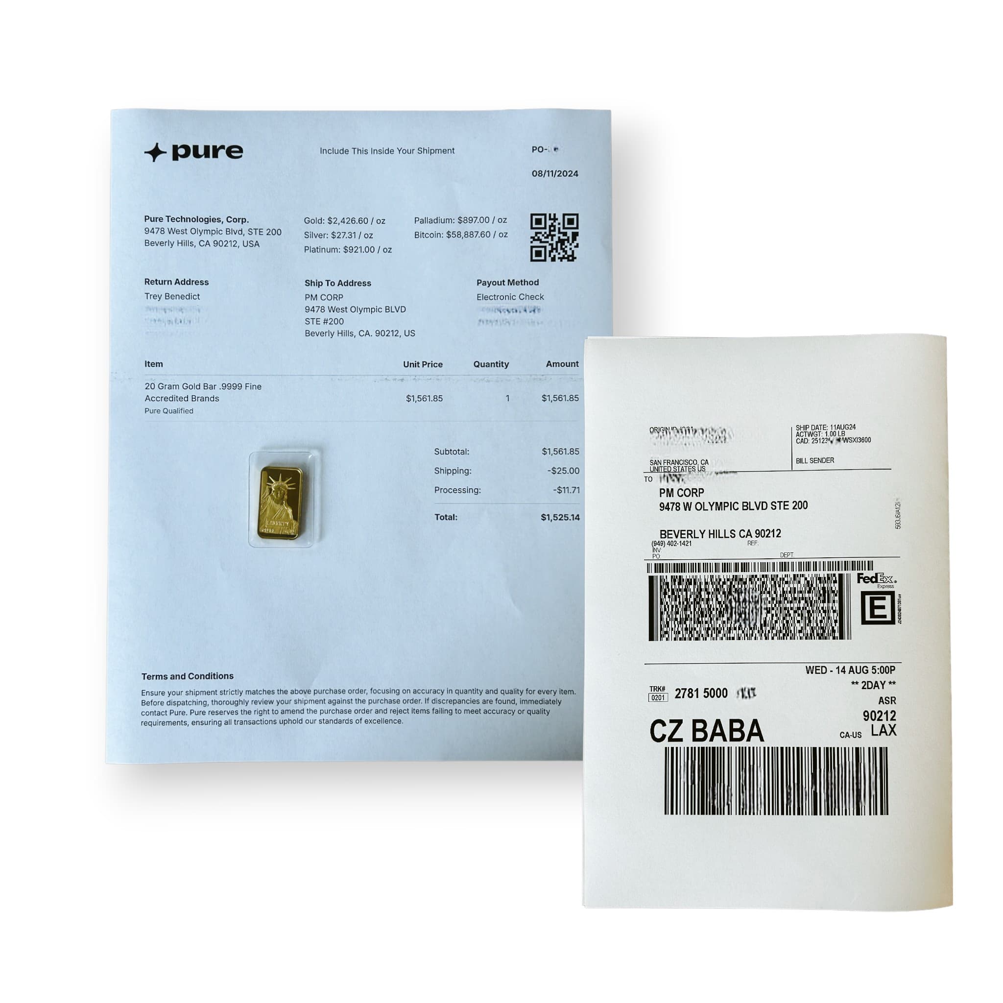 Collect Pure How to Properly Ship your Items to Pure